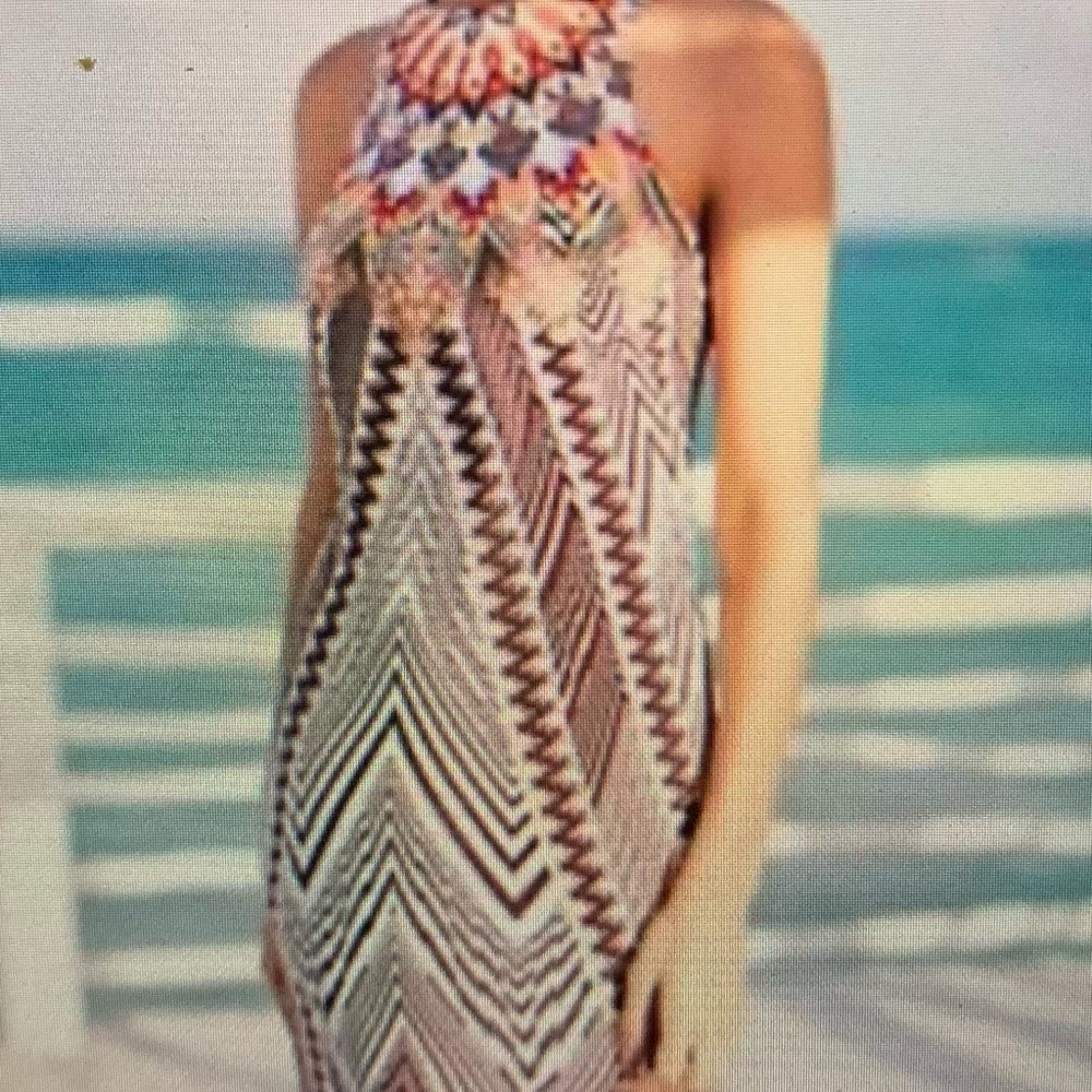 Anthropology HD in Paris long fully lined sleeveless dress! EUC!